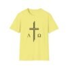 Alpha & Omega + Scripture Unisex Softstyle T-Shirt - Image 32