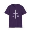 Alpha & Omega + Scripture Unisex Softstyle T-Shirt - Image 70