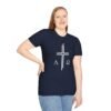 Alpha & Omega + Scripture Unisex Softstyle T-Shirt - Image 68