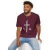 Alpha & Omega + Scripture Unisex Softstyle T-Shirt - Image 24