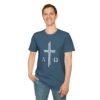 Alpha & Omega + Scripture Unisex Softstyle T-Shirt - Image 55