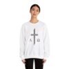 Alpha & Omega + Scripture Unisex Heavy Blend™ Crewneck Sweatshirt - Image 4
