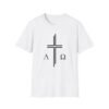 Alpha & Omega + Scripture Unisex Softstyle T-Shirt - Image 8