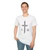 Alpha & Omega + Scripture Unisex Softstyle T-Shirt - Image 12