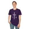 Alpha & Omega + Scripture Unisex Softstyle T-Shirt - Image 74
