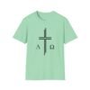 Alpha & Omega + Scripture Unisex Softstyle T-Shirt - Image 38