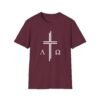 Alpha & Omega + Scripture Unisex Softstyle T-Shirt - Image 20