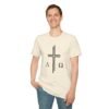 Alpha & Omega + Scripture Unisex Softstyle T-Shirt - Image 30