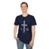Alpha & Omega + Scripture Unisex Softstyle T-Shirt - Image 67