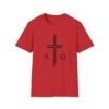 Alpha & Omega + Scripture Unisex Softstyle T-Shirt - Image 84
