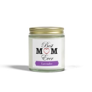 Best Mom Ever Lavender Scented Candles, Coconut Apricot Wax (4oz, 9oz)