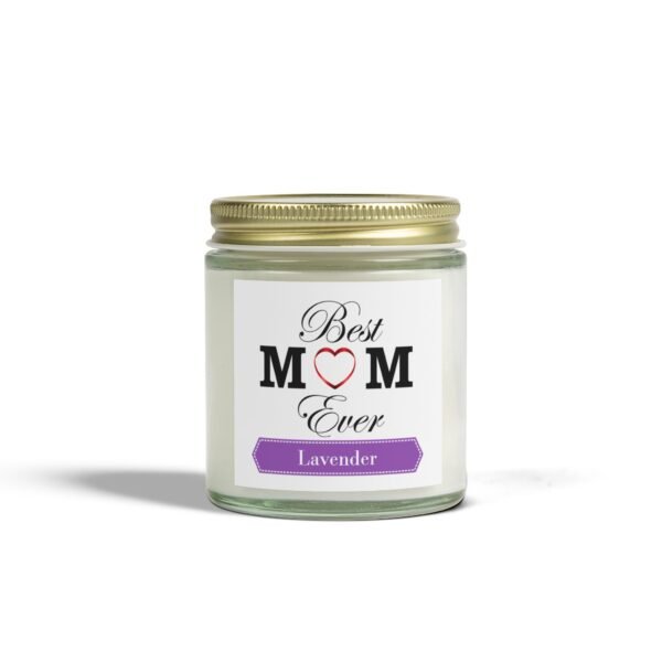 Best Mom Ever Lavender Scented Candles, Coconut Apricot Wax (4oz, 9oz)
